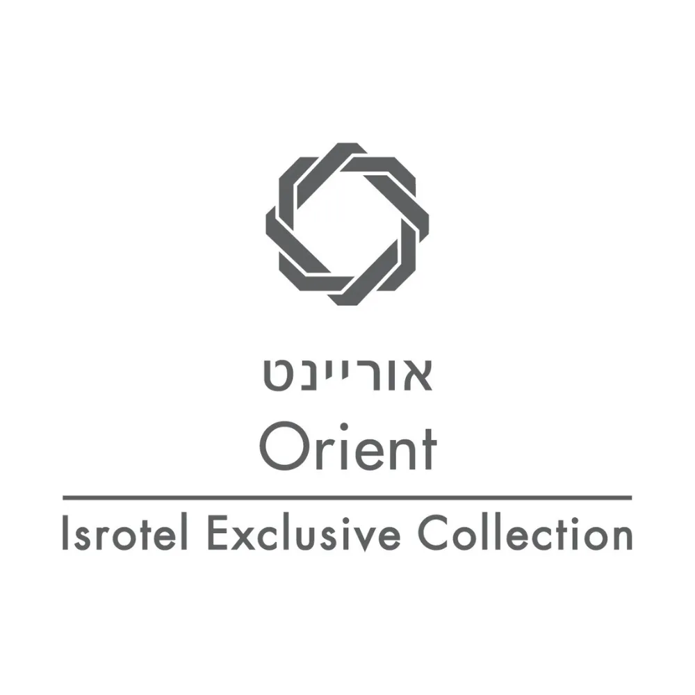 לוגו של אוריינט, אוסף בלעדי של ישרוטל, בעיצוב מינימליסטי ופשוט.